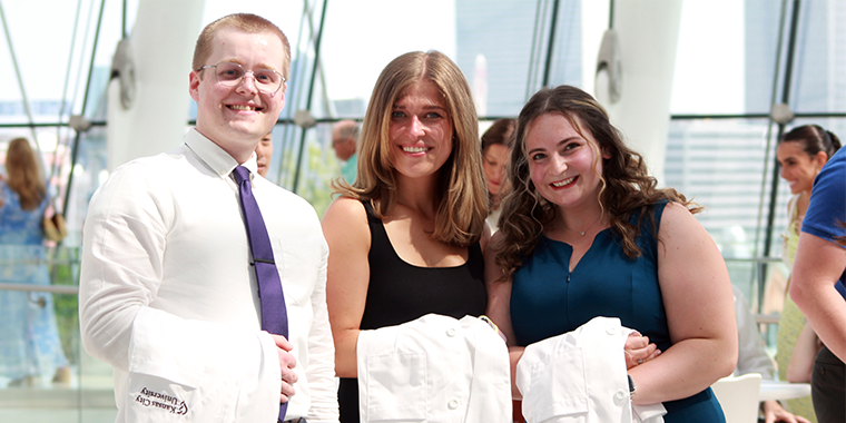 Students at 2024 white coat ceremony